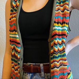 Vintage crocheted vest